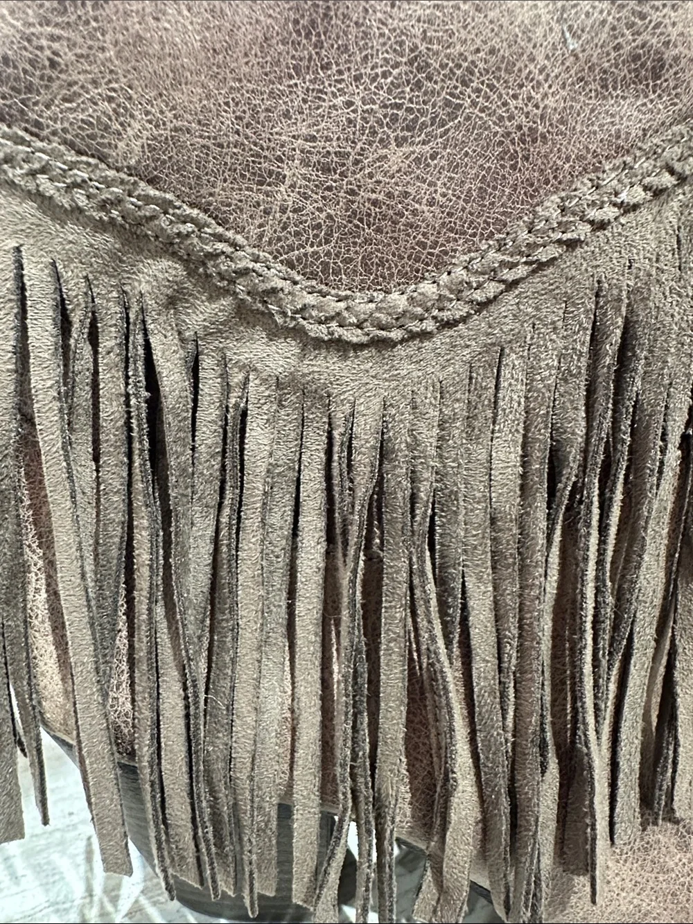 Fringed Brown Women's Ankle Boots - Stylish Western-Inspired Slip-On